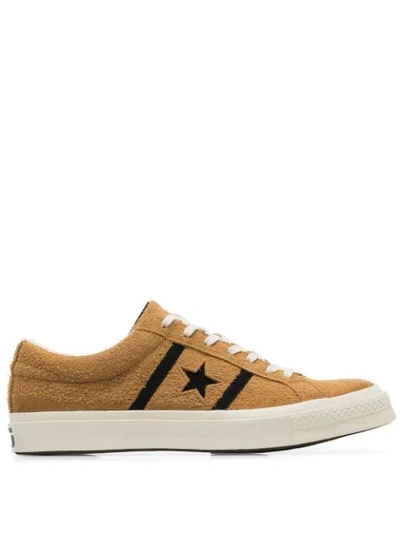 Shop Converse Side Logo Sneakers In Yellow