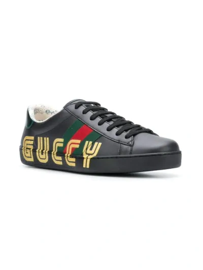 Shop Gucci Ace Sneakers In Black