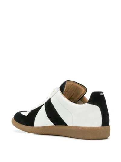 Shop Maison Margiela Colour Block Sneakers In Black