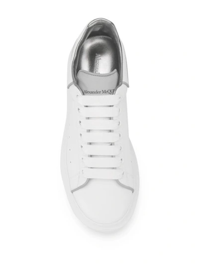 Alexander Mcqueen Larry White Reflective Leather Trainers | ModeSens