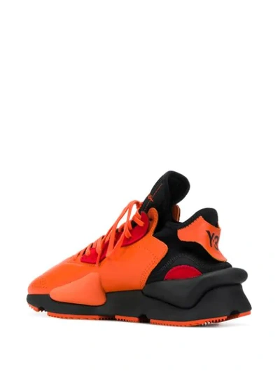 Y-3 Kaiwa Icon Low Top Sneakers In Orange