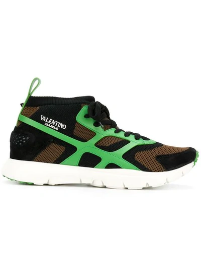 Shop Valentino Sound High Sneakers - Multicolour