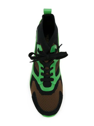 Shop Valentino Sound High Sneakers - Multicolour