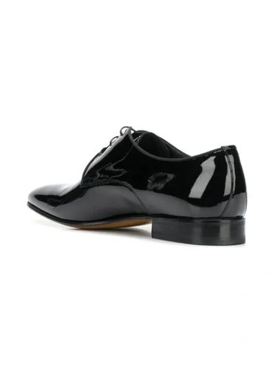 Shop Moreschi Classic Derby Shoes In Black