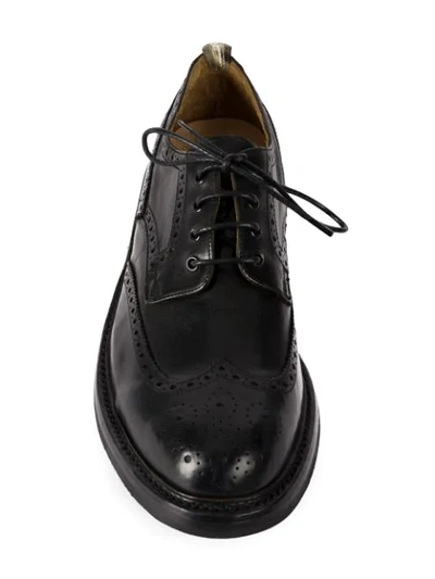 Shop Officine Creative Lace-up Brogues In Black