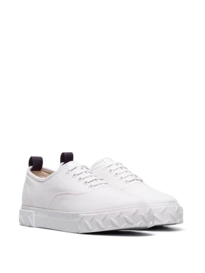 EYTYS WHITE VIPER CANVAS LOW TOP SNEAKERS - 白色