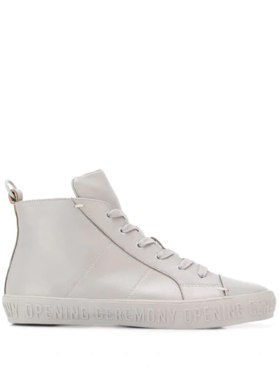 Shop Opening Ceremony Ervic High Top Sneakers In Grey