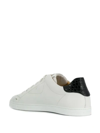 Shop Fendi Bag Bugs Low-top Sneakers In White