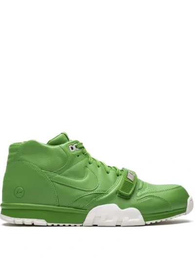 Shop Nike X Fragment 'air Trainer 1 Sp' Sneakers In Green