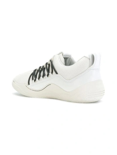 Shop Lanvin Elastic Diving Sneakers In White