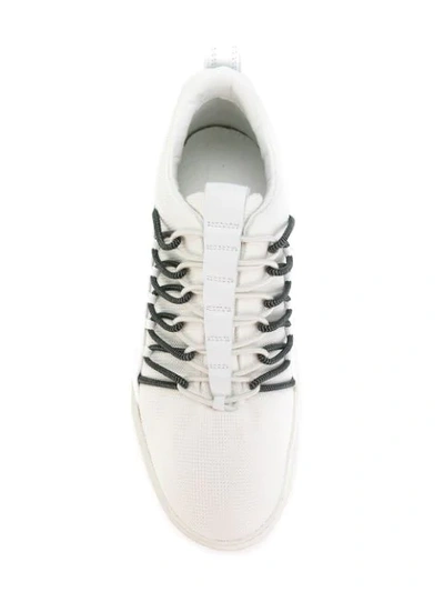 Shop Lanvin Elastic Diving Sneakers In White