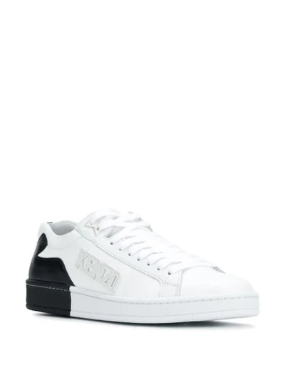 Shop Kenzo 'tennix' Sneakers In White