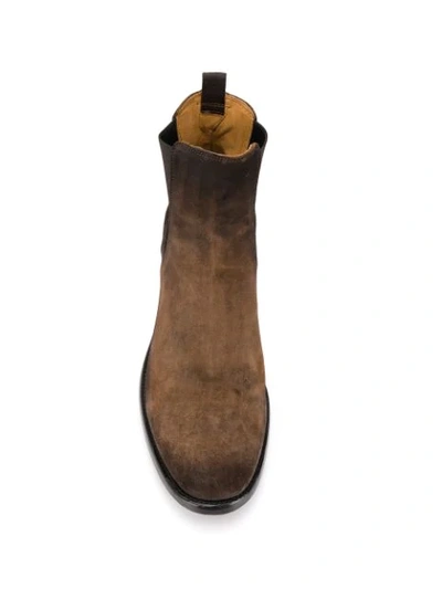 Shop Officine Creative Chelsea Boots In Brown