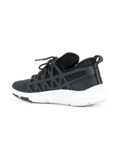 Shop Polo Ralph Lauren Train 200 Sneakers In Black