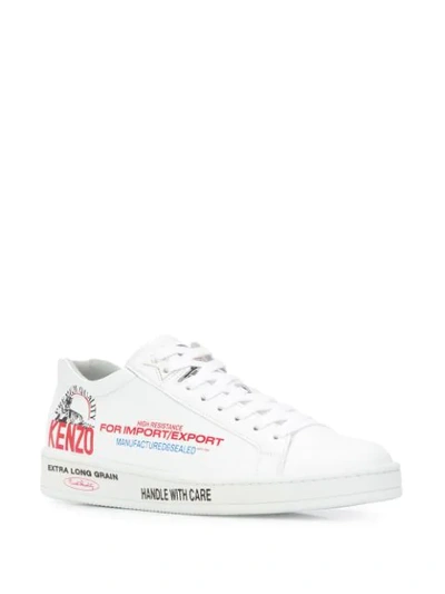 Shop Kenzo Rice Bags Tennix Sneakers In White