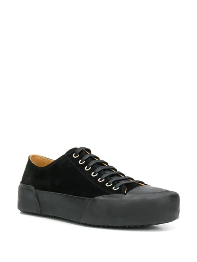 Shop Jil Sander Classic Plimsolls In Black