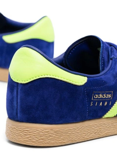 Shop Adidas Originals Stadt Low-top Trainers In Blue