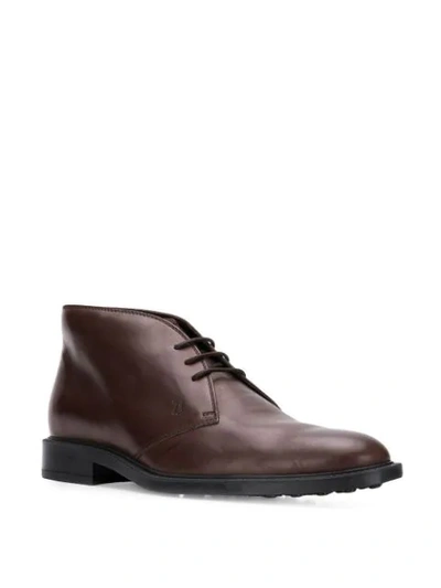 Shop Tod's Desert-boots Mit Genoppter Sohle In Testa Moro