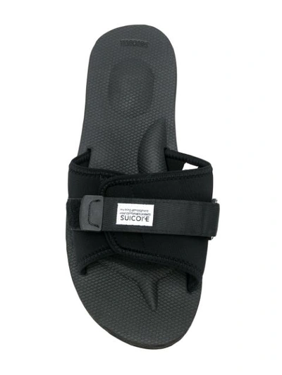 Shop Suicoke Touch Strap Sandals - Black