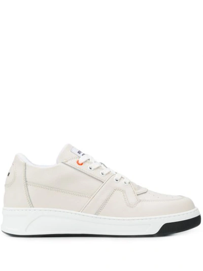 Shop Msgm Basket High-top Sneakers In Neutrals