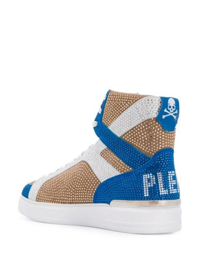 Shop Philipp Plein Money Beast Hi-top Sneakers In Neutrals