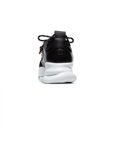 Shop Versace Chain Reaction Sneakers - Black