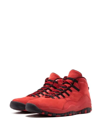 Shop Jordan Air  10 Retro Hoh Sneakers In Red