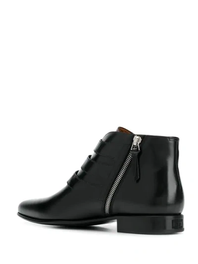 Shop Givenchy Buckle Detail Boots In Black