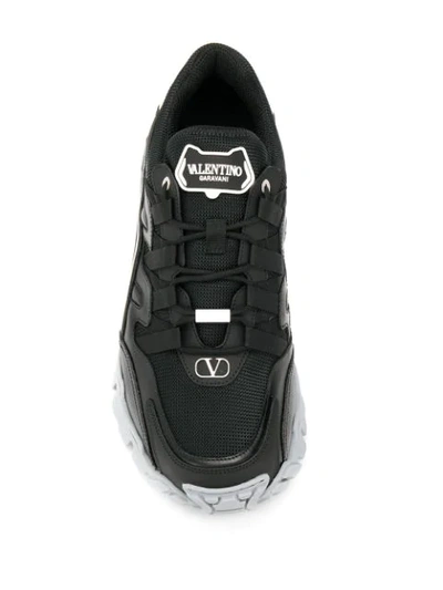 Shop Valentino Garavani Climbers Sneakers In Black