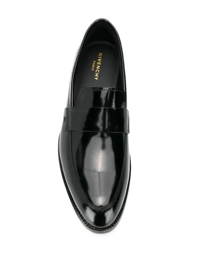 Shop Givenchy Almond Toe Loafers In Black