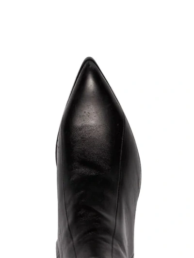 SAINT LAURENT FINN 60 COWBOY BOOTS - 黑色