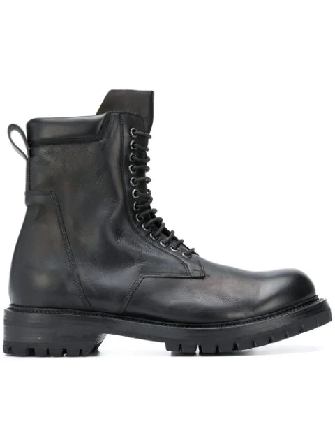 rick owens low army boots