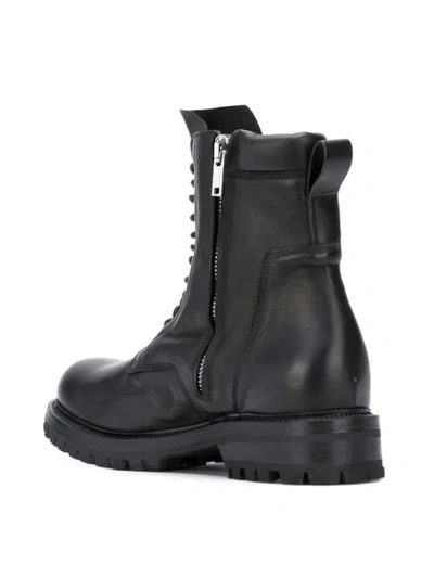 Shop Rick Owens Low Army Boots In Black