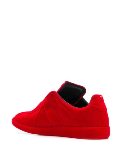 Shop Maison Margiela Laceless Replica Sneakers In Red