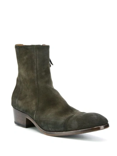 Shop Silvano Sassetti Suede Ankle Boots In Green