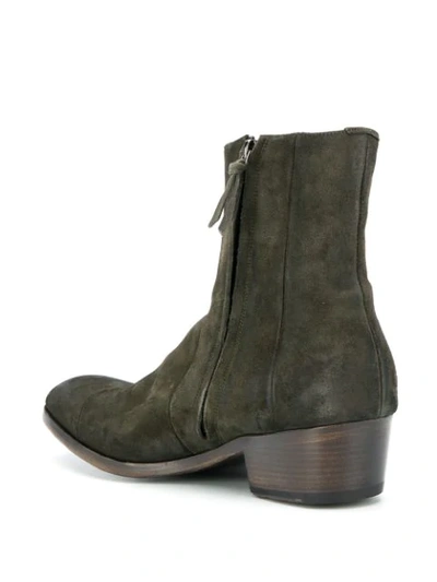 Shop Silvano Sassetti Suede Ankle Boots In Green