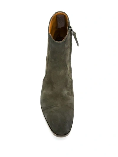 Shop Silvano Sassetti Suede Ankle Boots In Green