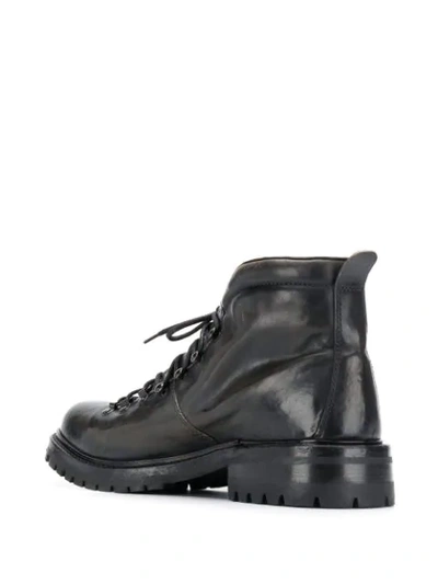 Shop Officine Creative Lace Up Ankle Boots In Black