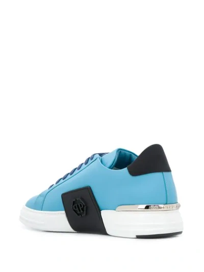 Shop Philipp Plein Lo-top Original Sneakers In Blue