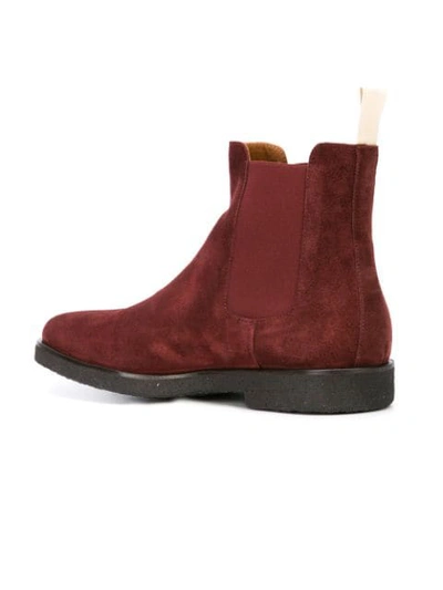 Shop Common Projects Chelsea Boots - Red