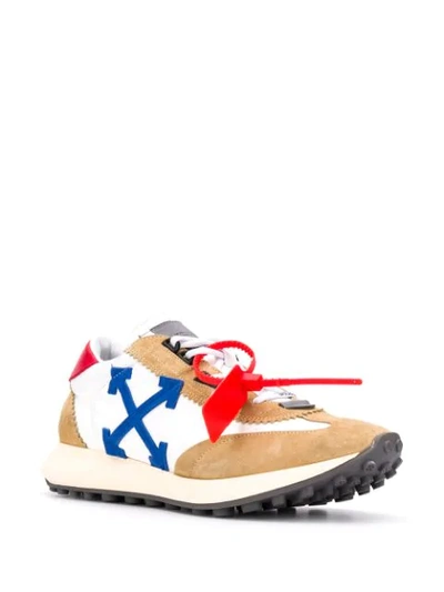 Shop Off-white Arrows Runner Sneakers In Neutrals