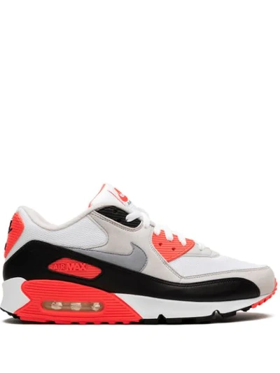 Shop Nike Air Max 90 Panelled Sneakers In Grey