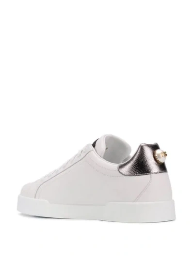 Shop Dolce & Gabbana Portofino Sneakers In White