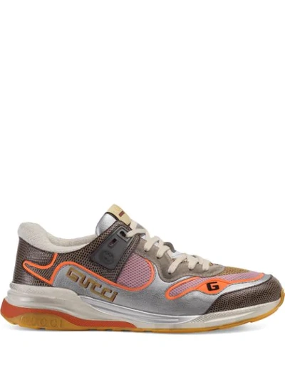 Shop Gucci Ultrapace Sneakers In Grey