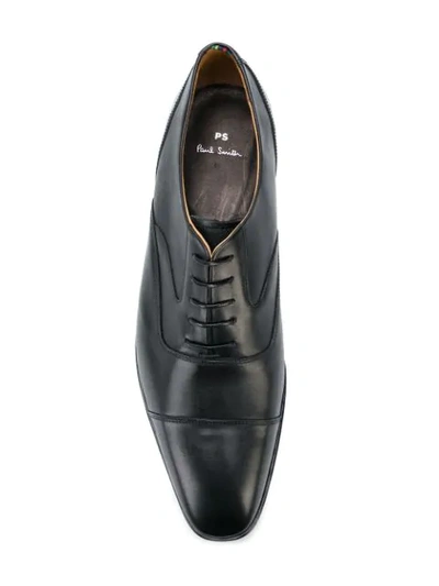 Shop Ps By Paul Smith Toe-cap Oxford Shoes In Black