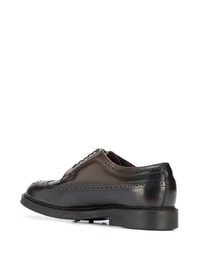 Shop Doucal's Brogue-style Lace Up Shoes In Brown
