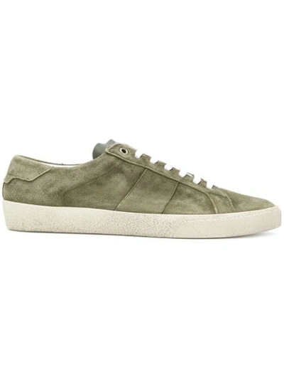 Shop Saint Laurent Court Classic Sneakers In Green