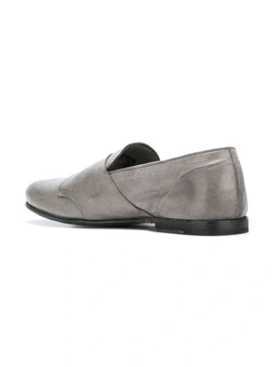 Shop Leqarant Classic Monk Shoes In Grey