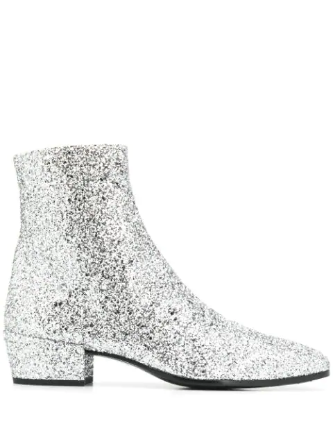 yves saint laurent glitter boots
