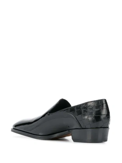 GIUSEPPE ZANOTTI BENSON PATENT LOAFERS - 黑色